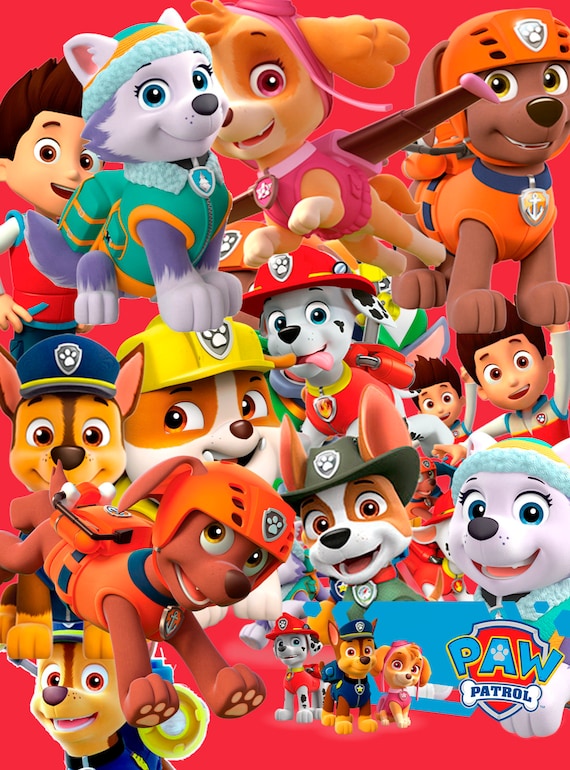 Paw Patrol 60 Clipart Digital-ClipArt-PNG-image-300 DPI PNG