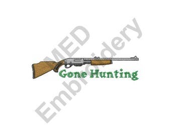 Hunting - Machine Embroidery Design, Gone Hunting