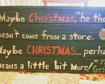 Grinch sign | Etsy