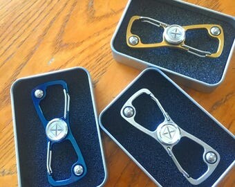 Fidget Spinner Bottle Opener Metal Carabiner Stress Reliever Adults