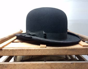Early 20th Century Felted Wool Bowler / Derby Hat