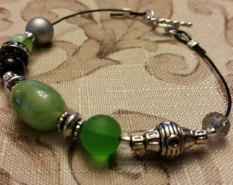 Harry Potter Bracelet - Slytherin - Green and Silver