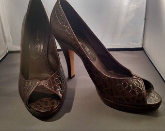 Italian Leather Ladies High Heels by Mario Pacci