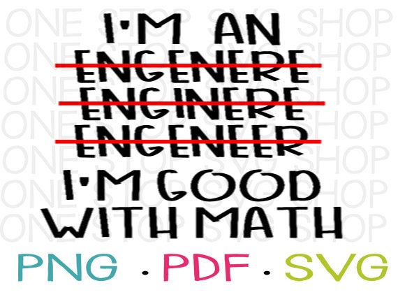 Download Engineer SVG Funny SVG Math SVG Funny Shirt Decal Heat