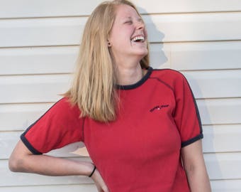 Vintage Tommy Hilfiger Jeans Red Shirt