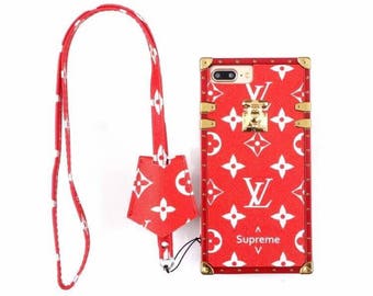 Supreme X Louis Vuitton Luxury TRUNK case For IPHONE 6 6plus 7 7plus #ElevatedCases