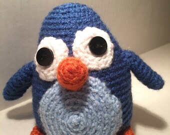 Crochet amigurumi penguin toy, amigurumi bird, amigurumi animals, stuffed penguin, crochet animals, handmade toy, soft toy, crochet doll