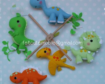 Baby Mobile, Dinosaur Mobile, Eos Baby Shower Favor, Mobile Hanging, Felt Crib Bedding, Baby Crib Mobile, Woodland, Planet, Bébé Furniture