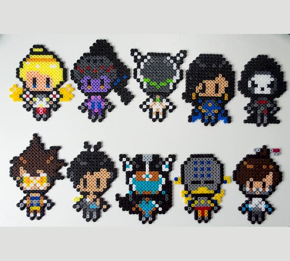 Items similar to Overwatch heroes 01 | Reaper, mercy, Genjy, tracer ...