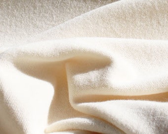 Cotton micro-eponge mono ecru face