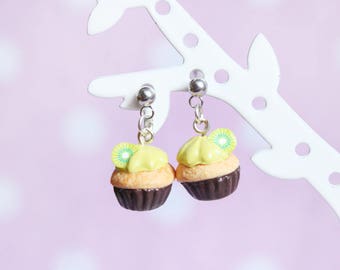 Earring dangle chips - the little kiwi cupcake