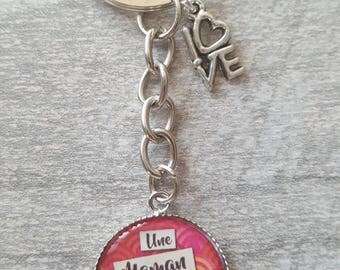 Mother's Day Personalized Keychain Mommy Jewelry gift for