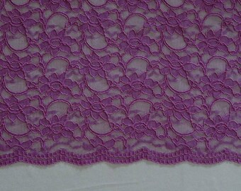 Embroidery purple Scalloped edges 0.95 m x 1.34 m