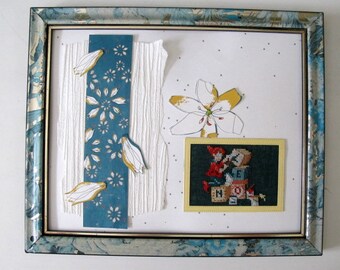 Painting "cubes of Christmas" embroidered