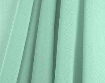 60" Wide - High Quality 100% Polyester Chiffon Sheer Fabric - MINT GREEN