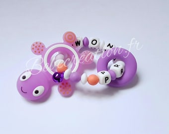 personalized all silicone turtle rattle