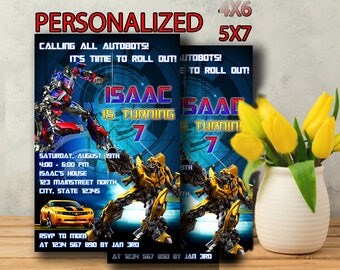 Transformer Invitation,Transformer Birthday,Transformer Birthday Invitation,Transformer Party,Transformer Birthday Party-211