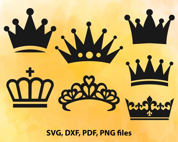 Download Crown SVG File Crowns DXF Crowns set Cut File King PNG