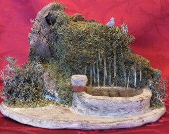 Drinking fountain, stitch for Christmas nursery decor