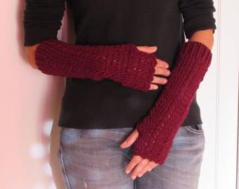 Magie di Memi: Guanti senza dita con i telai per la maglia - Fingerless