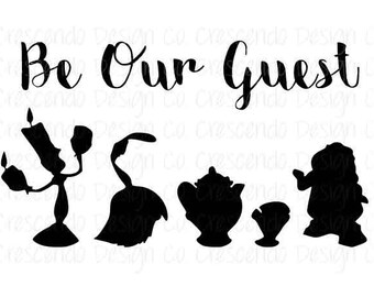 Personalized Disney Be Our Guest Beauty and the Beast iron-on transfer, Disney Family Shirt, Disney Vacation