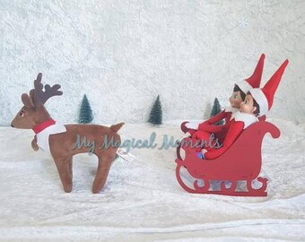 Elf On The Shelf Compatible prop- sleigh