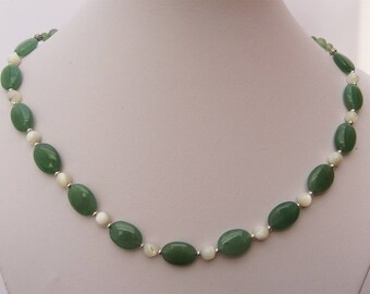 Tiger eye Amazonite Green Aventurine and Mother of Pearl