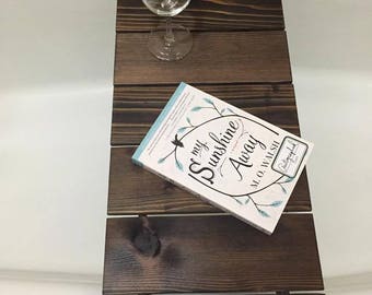 Bath Shelf Bath Tray Wooden Handmade Wood Gift Home Decor