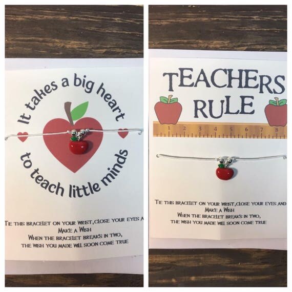 Teachers wish bracelet.Teachers rule wish bracelet.It takes a