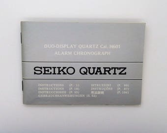 seiko h601 manual