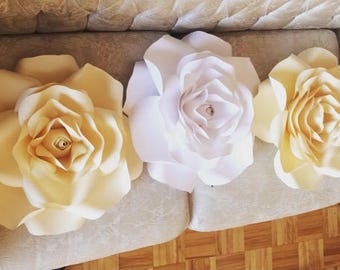 Large paper flowers