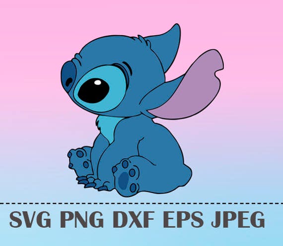 Download SVG Lilo and Stitch Vector Layered Cut File Silhouette Cameo