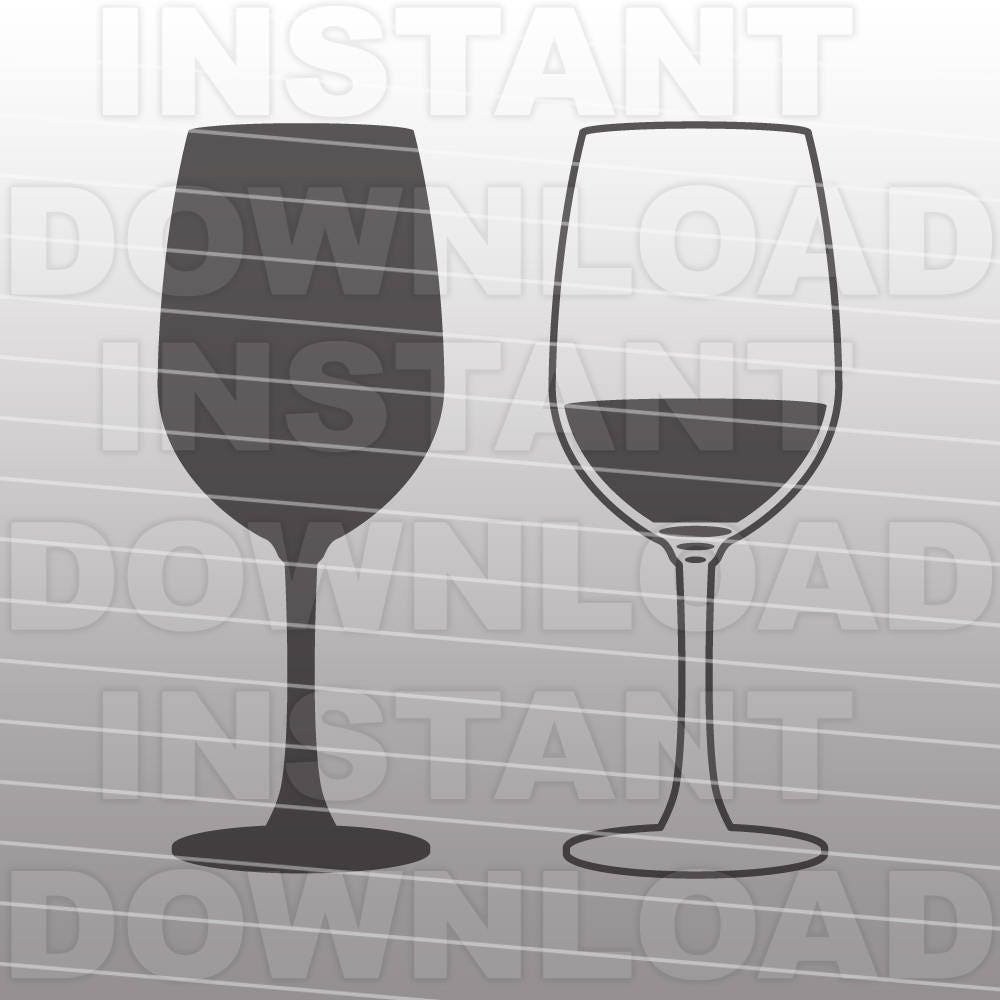 Download Wine SVG FileWine glass SVGWedding SVG-Cutting