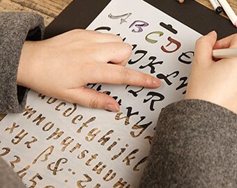 Alphabet Stencil, letter number stencil, ideal for marking, art, craft, painting stencils, ABC Stencil, Capital Stencil, Wall Art