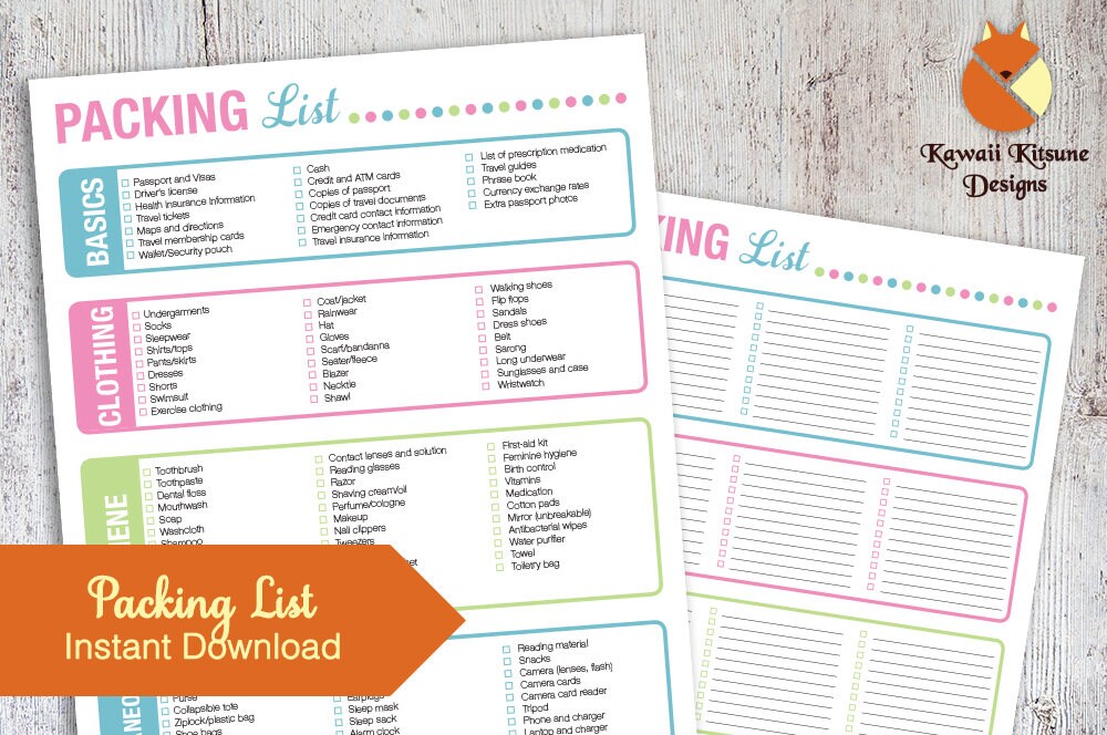 packing planner