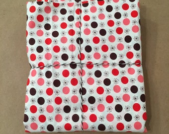 1 1/8 yards Flea Market Fancy Red Flower Dot by Denyse Schmidt
