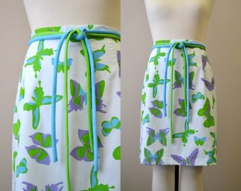 1970s Vested Gentress Butterfly Skirt