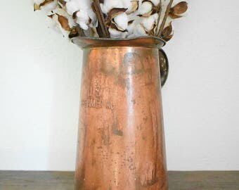 U.S. Kreamer Inc. copper pitcher - 4 quart size