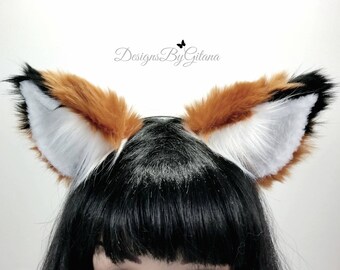 NEW! Realistic Fox Ears Headband- Fox Ears- Cat Ears- Cat Costume- Fox Costume- Furries-Cosplay-Harajuku-Halloween-Fluffly Ears-Birthday