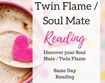 Twin Flame / Soul Mate Reading Same Day Email or MP3 Reading - Detailed Reading - Accurate Reading + Free Meditation PDF