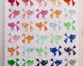 Goldie Paper Pieced quilt pattern - Instant download