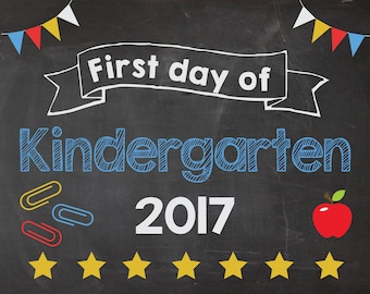 first day of kindergarten 2018