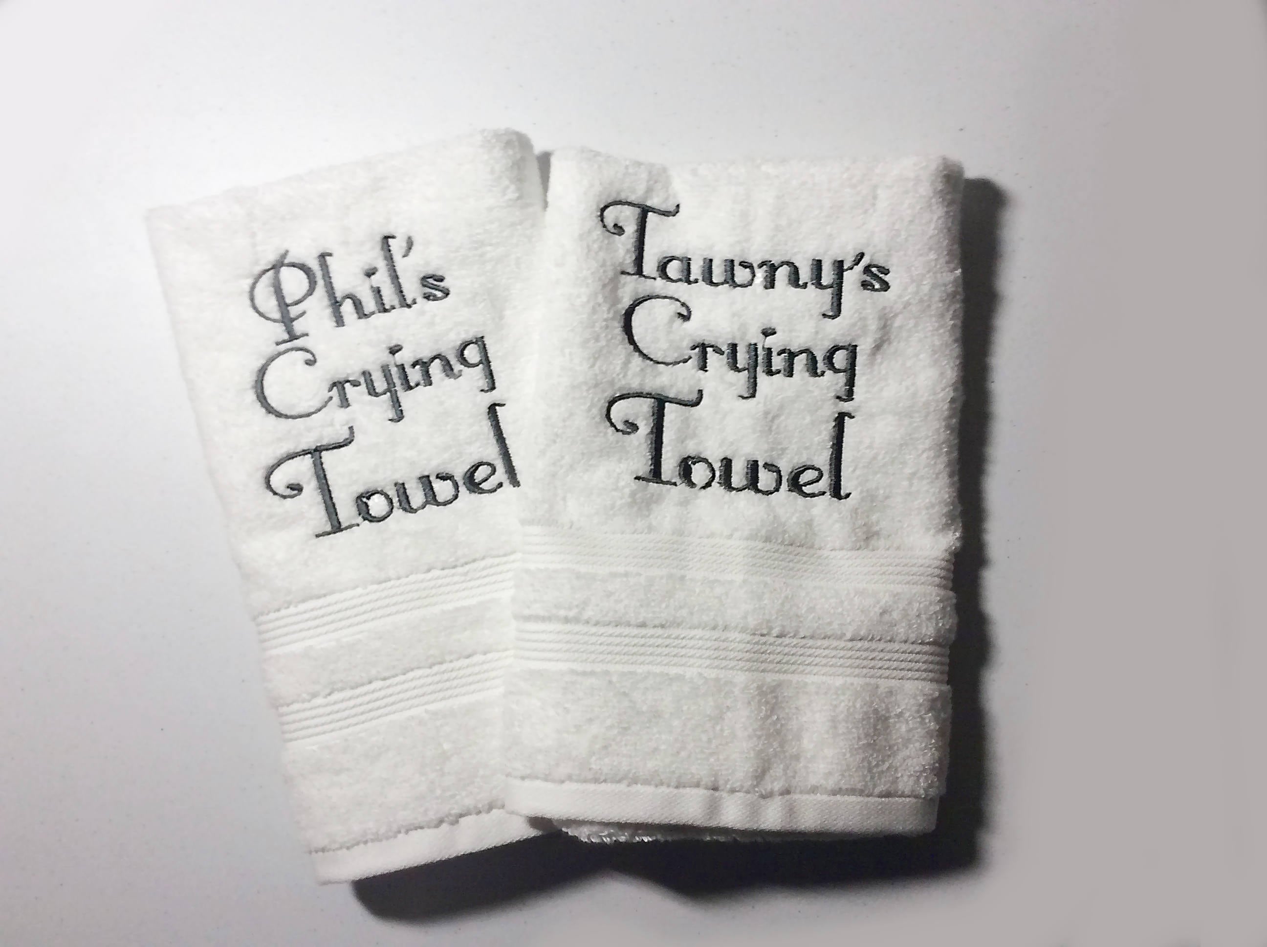 Personalized Wedding Crying Towel Father of the Bride Gift