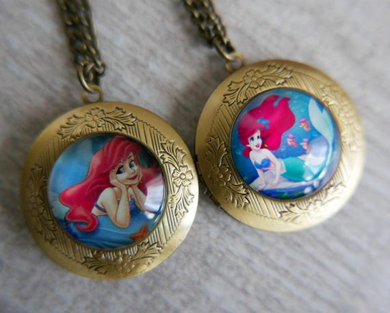 Little mermaid Necklace Ariel Necklace Disney Necklace