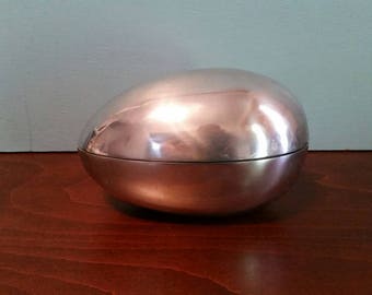 Aluminum Egg Trinket Box
