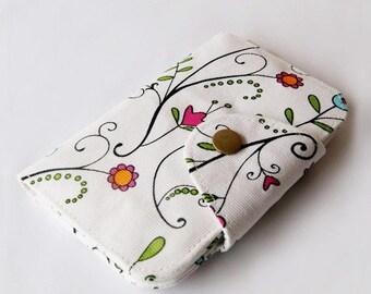 SALE 20% Passport Wallet, Travel Wallet, Womens Wallet - Colorful Garden