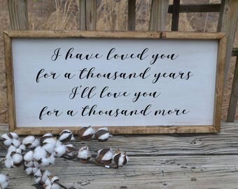 A thousand years | Etsy