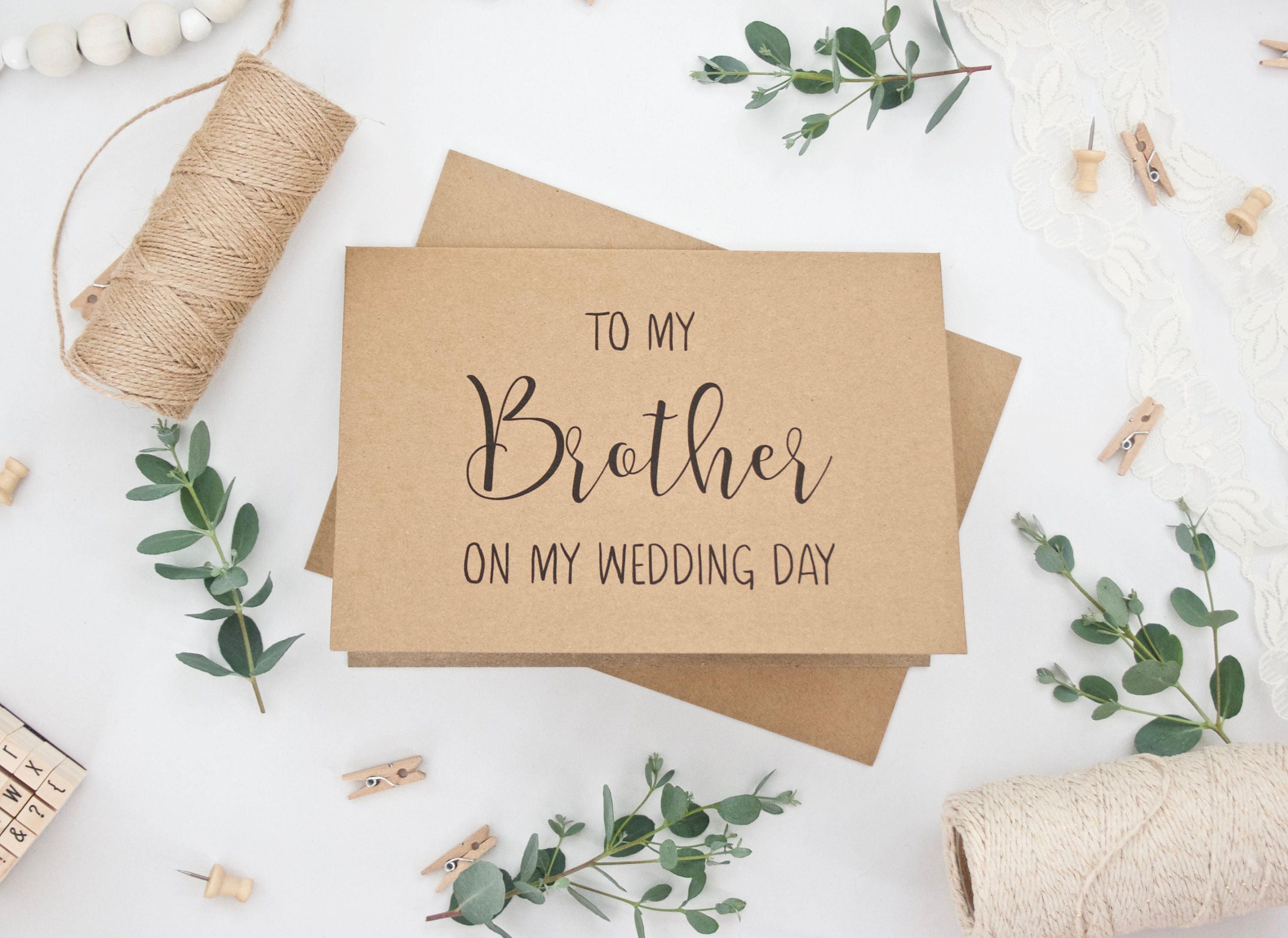 WEDDING CARD To My Brother On Wedding Day WEDDING CARD To My Brother On Wedding Day