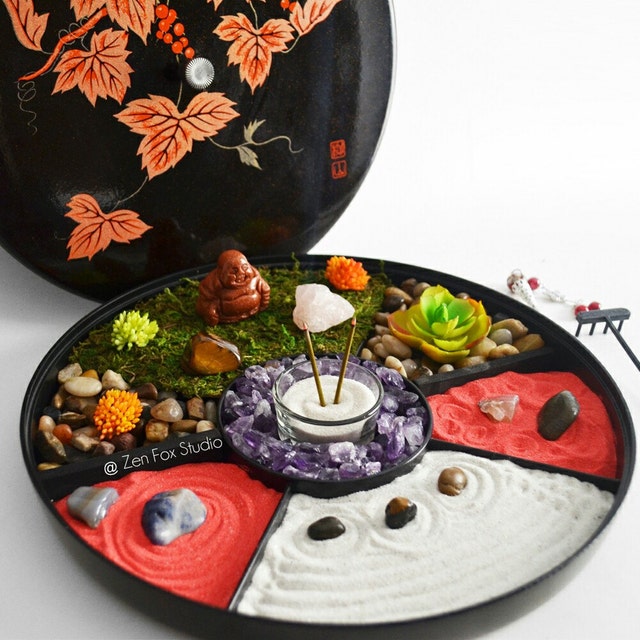 Unique Zen Gardens Original Handmade Gifts and by ZenFoxStudio