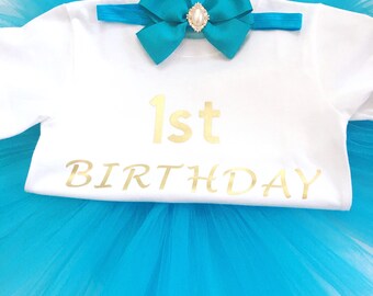 Baby Girl 1st Birthday Outfit, It's My 1st Birthday Girl Outfit, Baby Girl Smash Cake Outfit, Little Girl's First Birthday Outfit